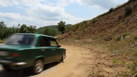 Drift with russian car Stock Footage 35919882