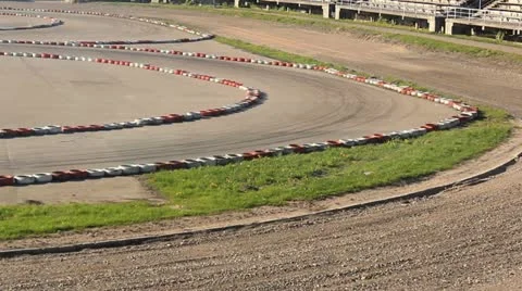 Drift in stadium Stock Footage 12179419