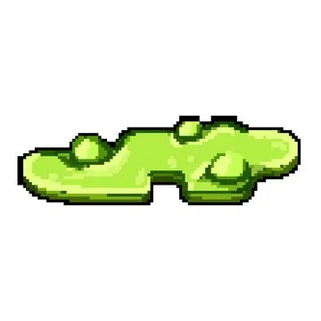 Drift toxic puddle pixel art vector illustration 스톡 일러스트