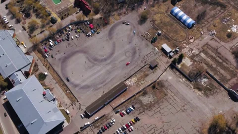 Drift on the track Stockbeeldmateriaal 255142773