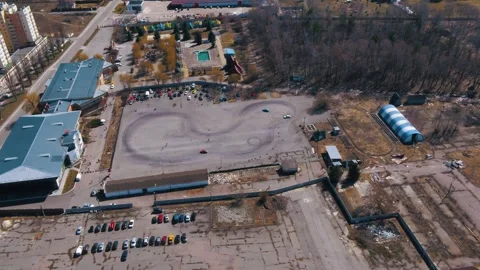 Drift on the track Video stock 255176665