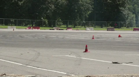 Drift two cars Stock Footage 27789017