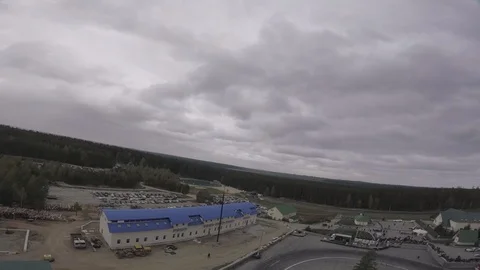 Drift view from the racing drone Stock Footage 90504342