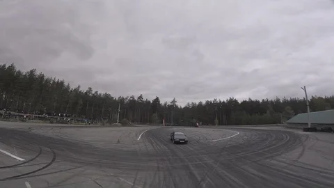 Drift view from the racing drone Stock-Footage 90504381
