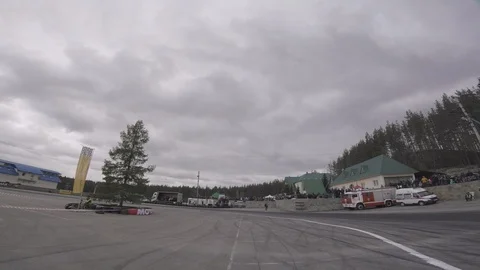 Drift view from the racing drone Video stock 90504408
