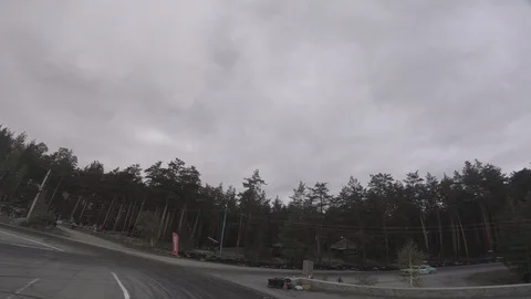 Drift view from the racing drone Stock Footage 90504560