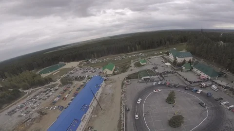 Drift view from the racing drone Stock Footage 90505105