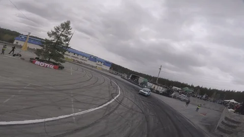 Drift view from the racing drone Stock-Footage 90505339