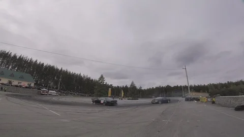 Drift view from the racing drone Stock Footage 90505533