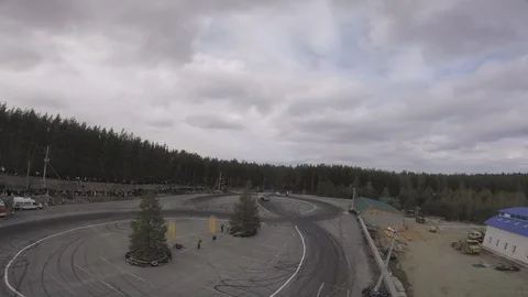 Drift view from the racing drone Video stock 90505967