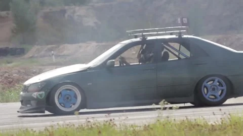 Drifting car toyota altezza 스톡 동영상 46791191
