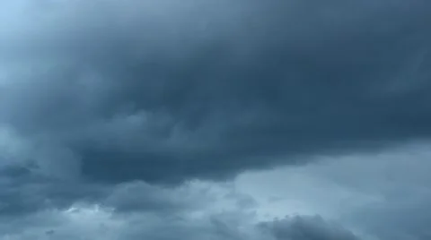 Drifting clouds at dusk Stock Footage 46016374