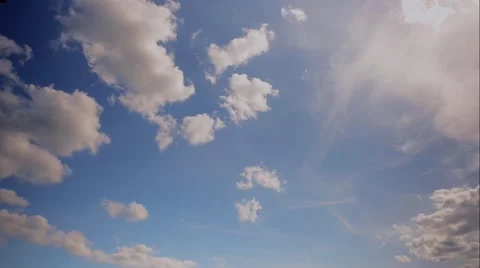 Drifting clouds at dusk, time lapse Stock Footage 50983109