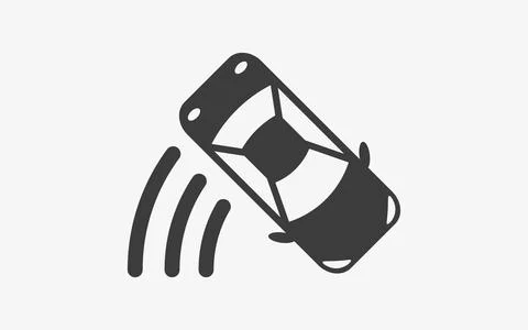 Drifting icon on white background. Drift car Stock Illustration