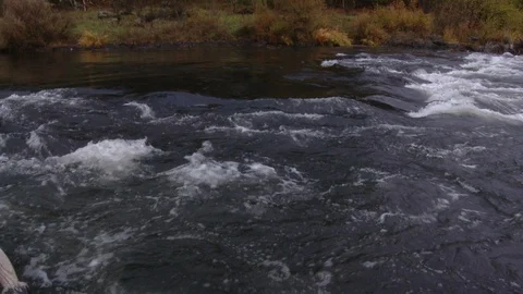 Drifting near rapids Stock Footage 116906950