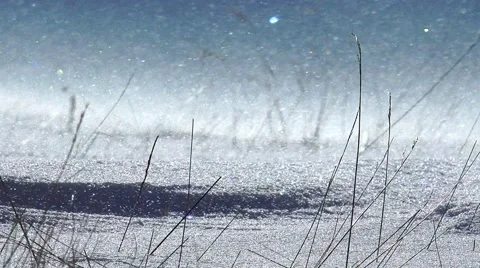 DRIFTING SNOW Stock Footage 61742425