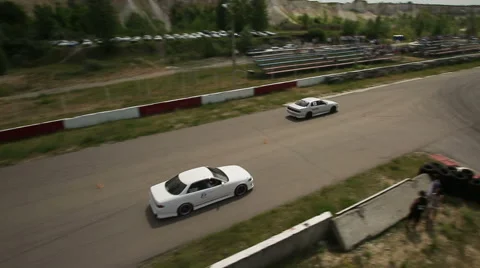 Drifting tournaments - 4 Video stock 49409401