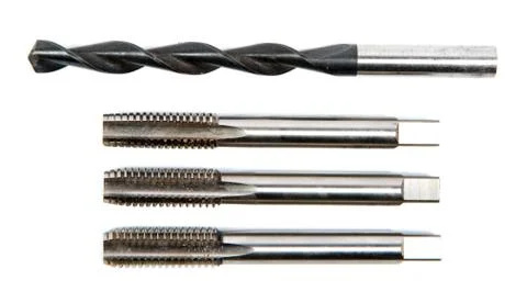 Drill and screw taps Stock Photos