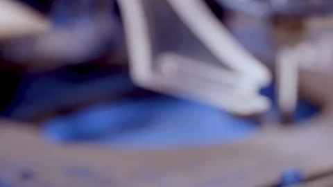 Drill Bit Cutting into Foam Vídeos de archivo 87462580