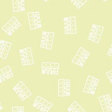 Drill bit holder line vector seamless pattern Stock Illustration