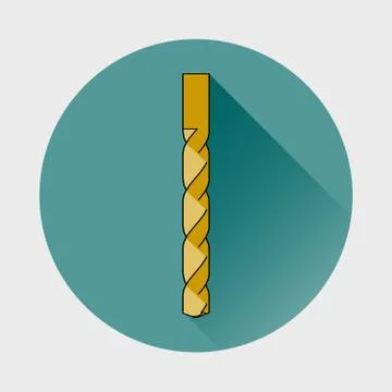 Drill bit icon. Stock Illustration