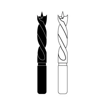 Drill bit icon Stock Illustration