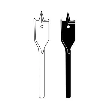 Drill bit icon Stock Illustration