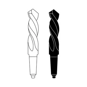 Drill bit icon Stock Illustration