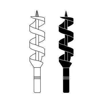 Drill bit icon Stock Illustration