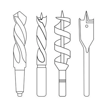 Drill bit icon Stock Illustration