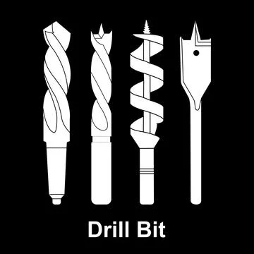 Drill bit icon Stock Illustration