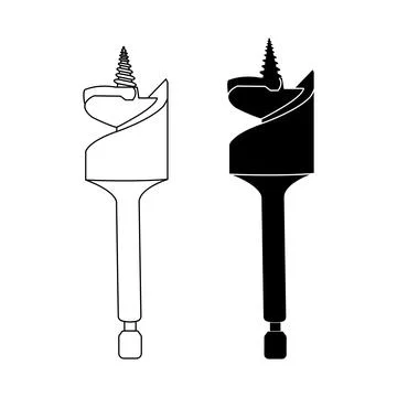 Drill bit icon Stock Illustration