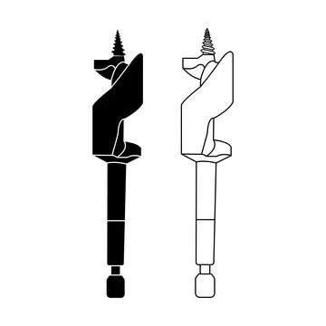 Drill bit icon Stock Illustration