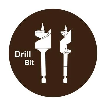 Drill bit icon Stock Illustration