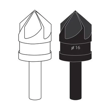 Drill bit icon Stock Illustration
