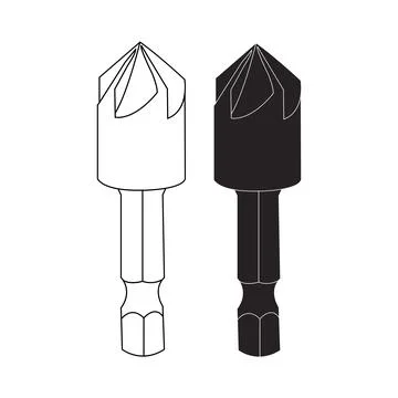 Drill bit icon Stock Illustration
