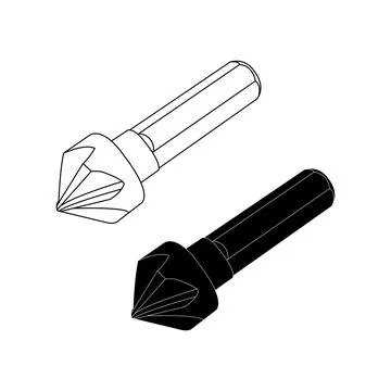 Drill bit icon Stock Illustration