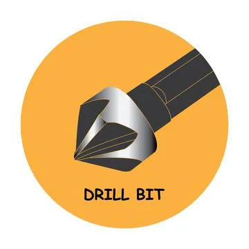 Drill bit icon Stock Illustration