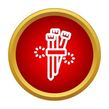 Drill bit icon representing tools and construction Stock Illustration