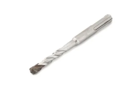 Drill bit isolated on white background Stock Photos