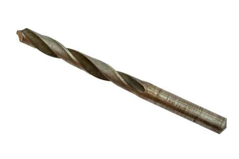 Drill bit isolated on white background Stock Photos