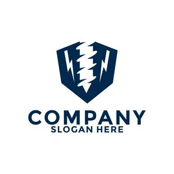 Drill Bit Logo Design Vector template Stock Illustration