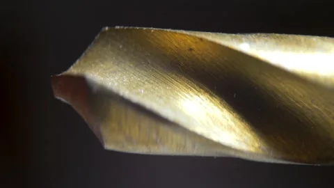 Drill bit macro rotation Stock Footage 139375351