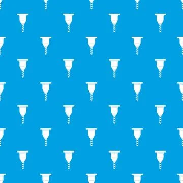 Drill bit pattern seamless blue Stock Illustration