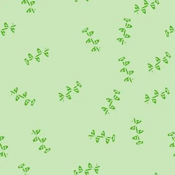 Drill bit planting garden tool glyph vector seamless pattern Stock Illustration