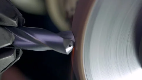 Drill bit sanding process. Stock Footage 253299224