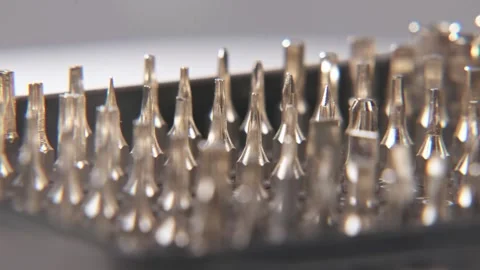 Drill bit set for small screwdriver electronics repair board Video stock 329708473