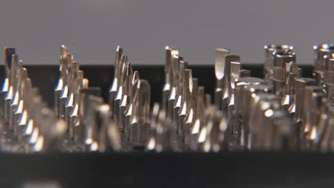 Drill bit set for small screwdriver electronics repair board Stock Footage 329708646