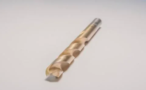 Drill bit on white background Stock Photos