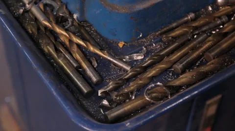Drill Bits in Close Up 스톡 동영상 34480665